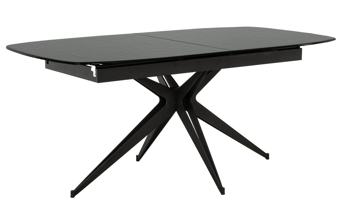 Onyx 71"/94" Extendable Bubble Glass Top Dining Table - MJM Furniture