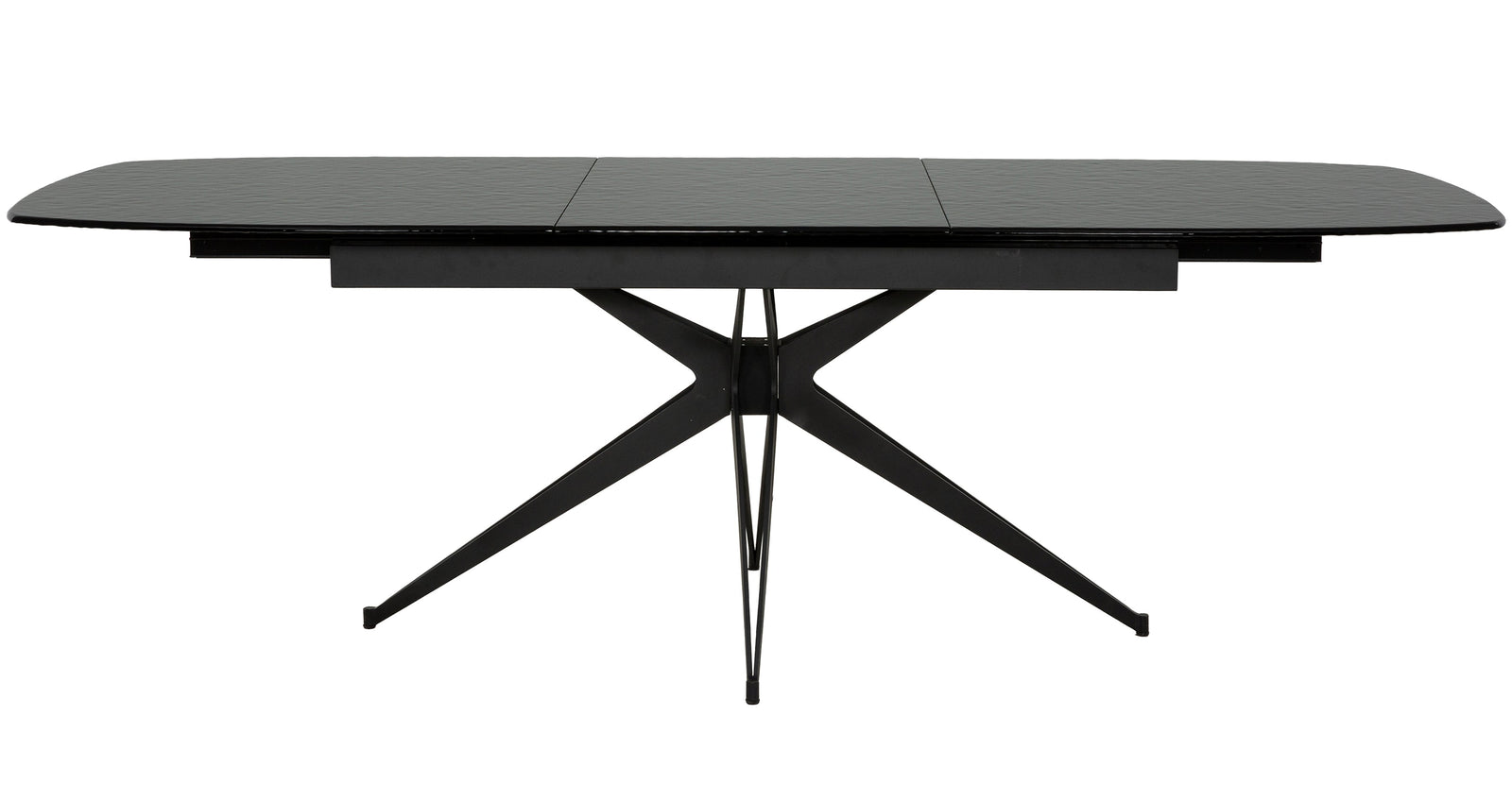 Onyx 71"/94" Extendable Bubble Glass Top Dining Table - MJM Furniture