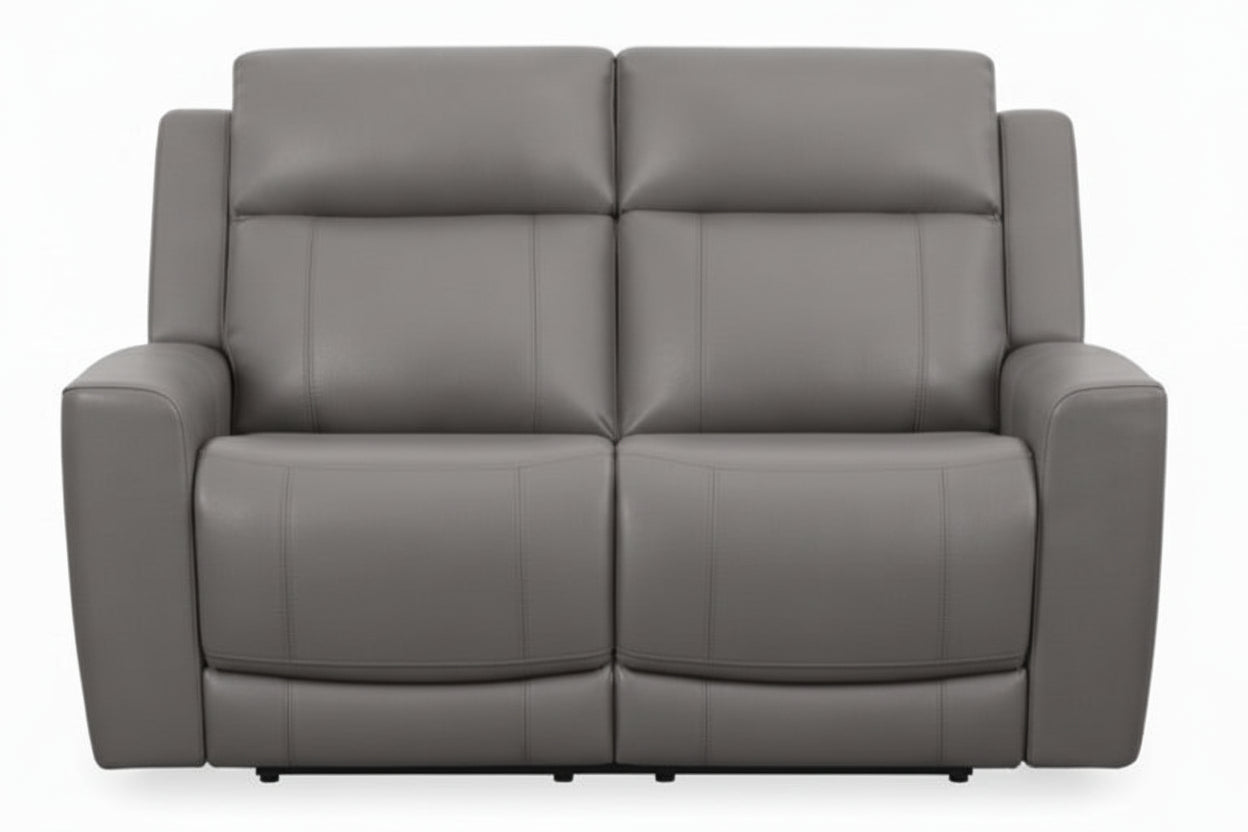 Colson Gray Power Reclining Loveseat - MJM Furniture