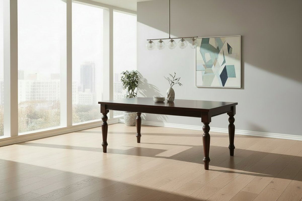 Urban Lodge 66” Dark Wood Dining Table - MJM Furniture