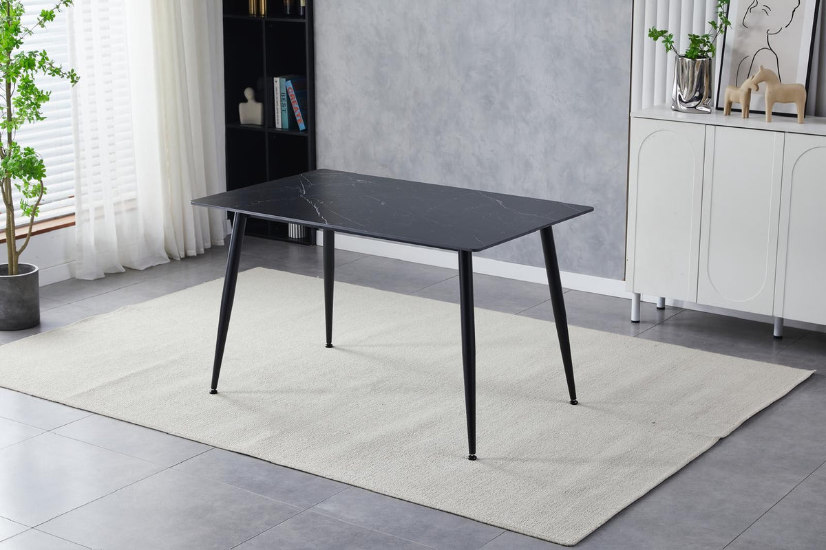 Kace Black 5 Piece Dining Set - MJM Furniture