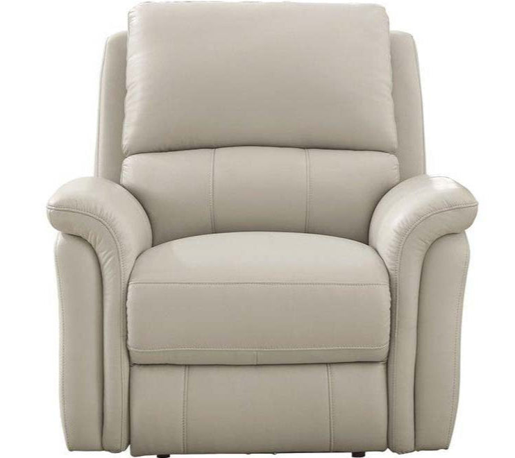 Tyler Vanilla Leather Power Reclining Chair - MJM Furniture