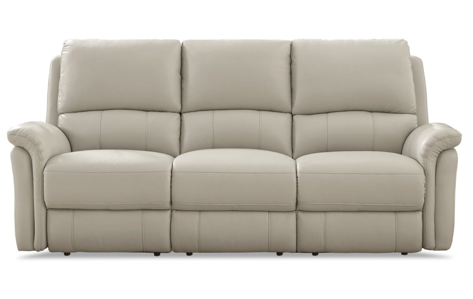 Tyler Vanilla Leather Power Reclining Sofa - MJM Furniture