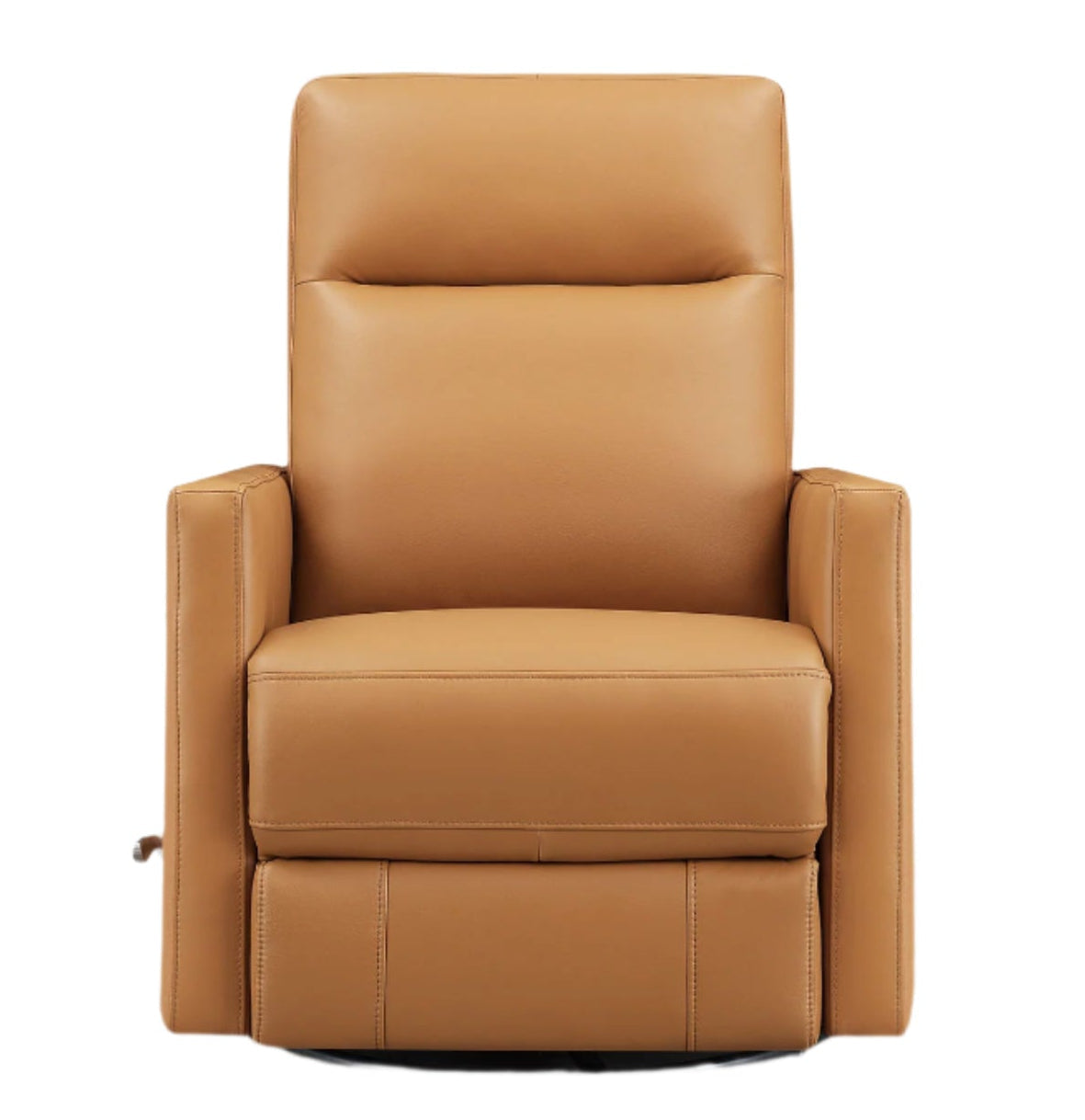 Ashby Lemon Leather Swivel Glider Recliner - MJM Furniture