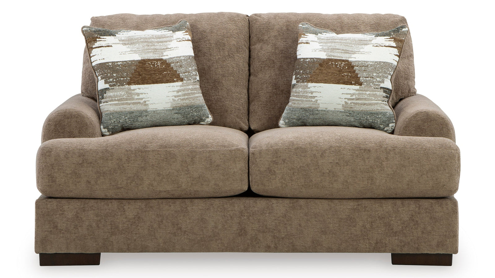 Jayne 70" Pecan Loveseat - MJM Furniture