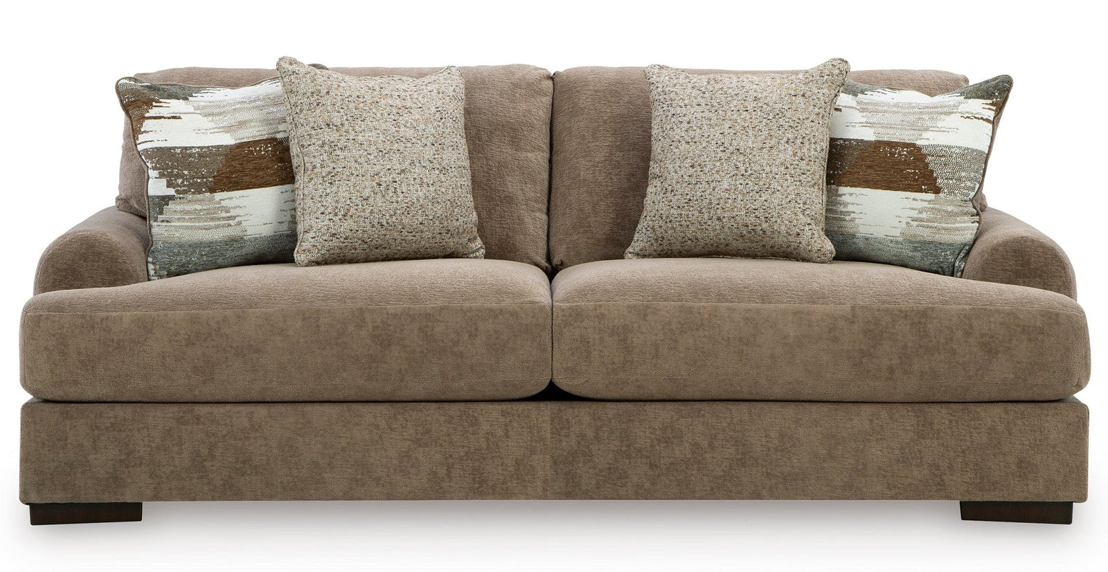 Jayne 96" Pecan Sofa - MJM Furniture