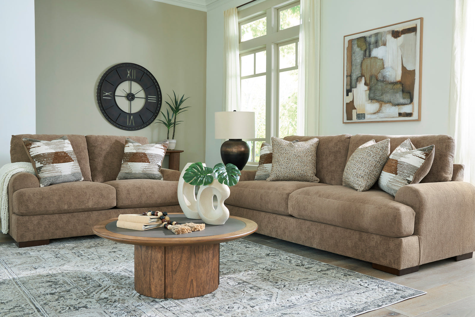 Jayne 96" Pecan Sofa Sofas ASH