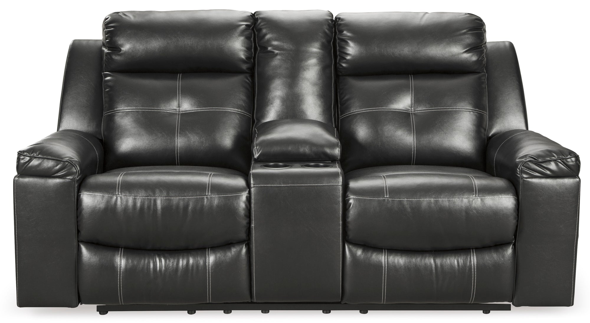 Kempton Black 2 Reclining Loveseats & Recliner Chair - MJM Furniture