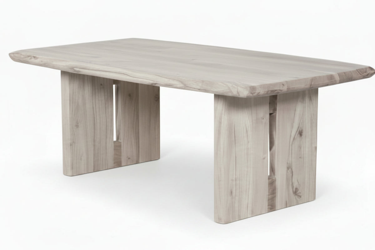 Natural Acacia Whitewash Coffee Table