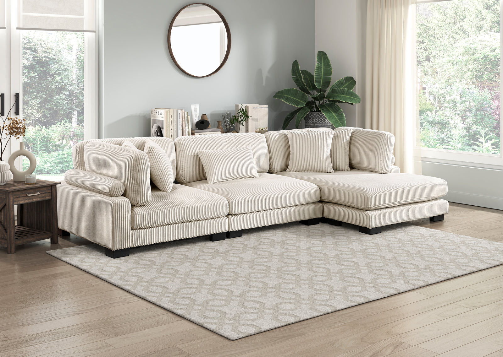 Wyatt Beige Modular Sectional - MJM Furniture