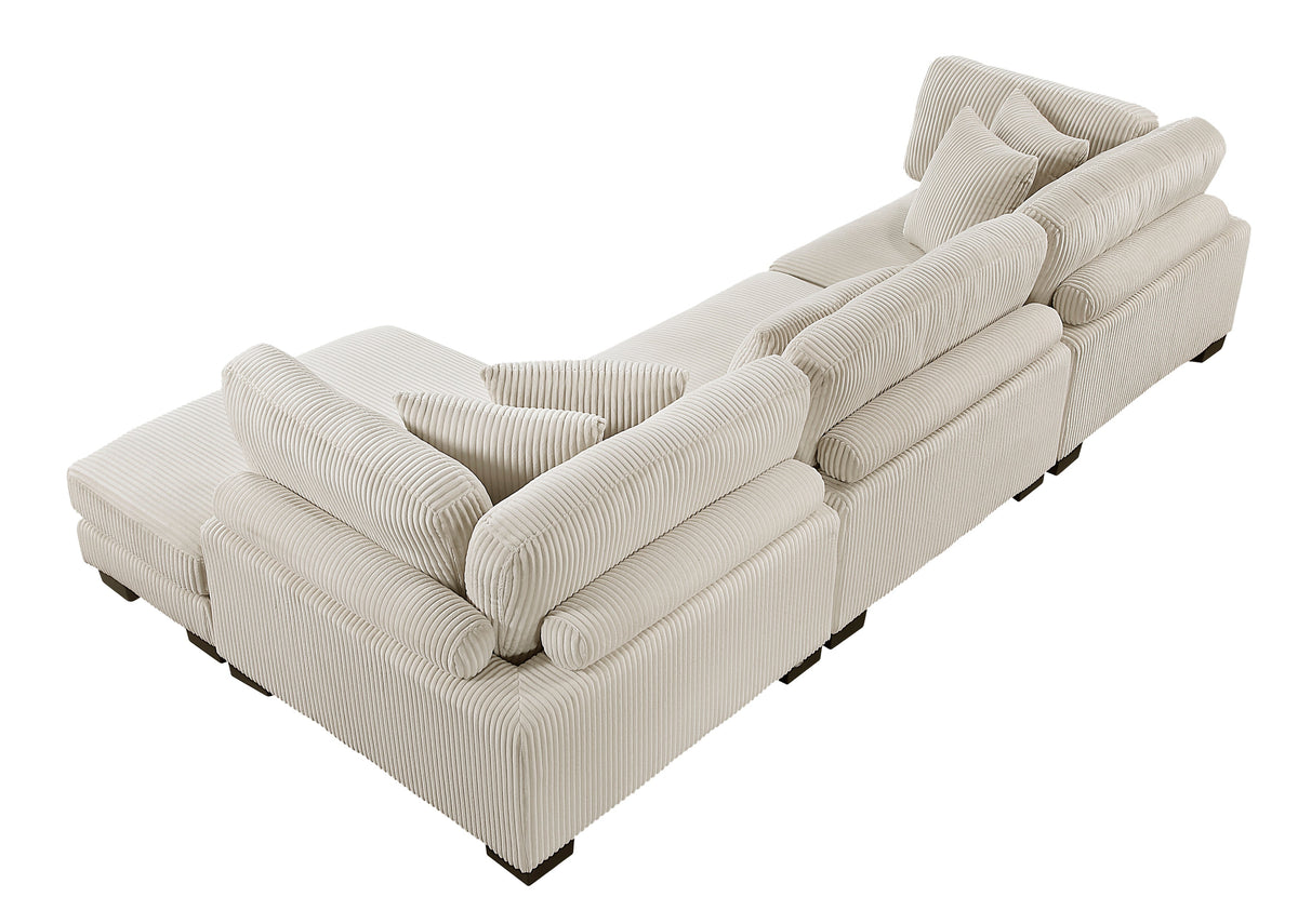 Wyatt Beige Modular Sectional - MJM Furniture