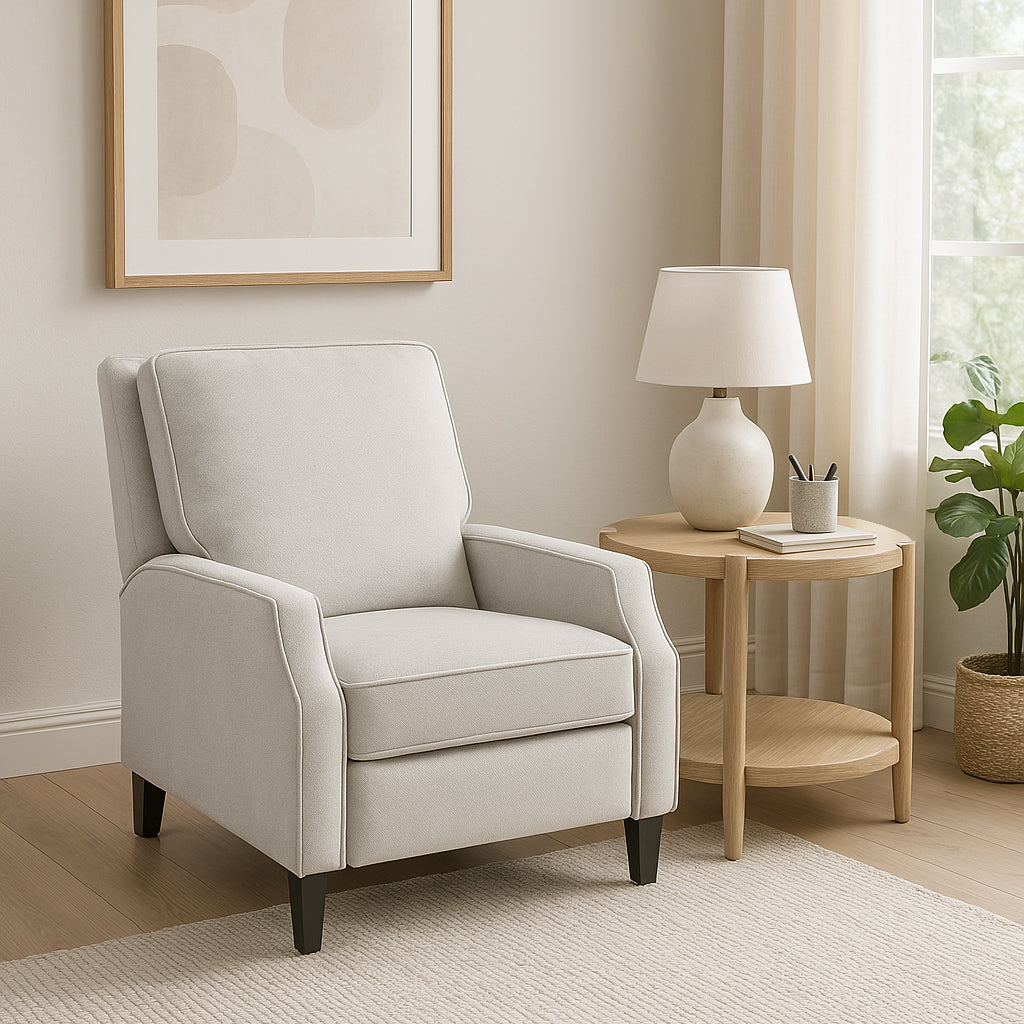 Reese Natural Round End Table - MJM Furniture