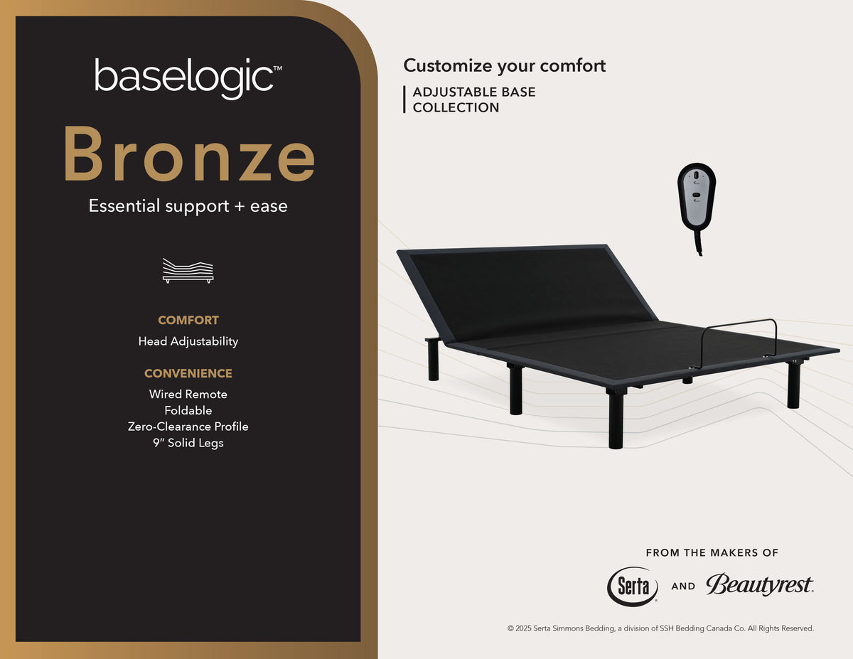 baselogic™ Bronze Adjustable Base - MJM Furniture