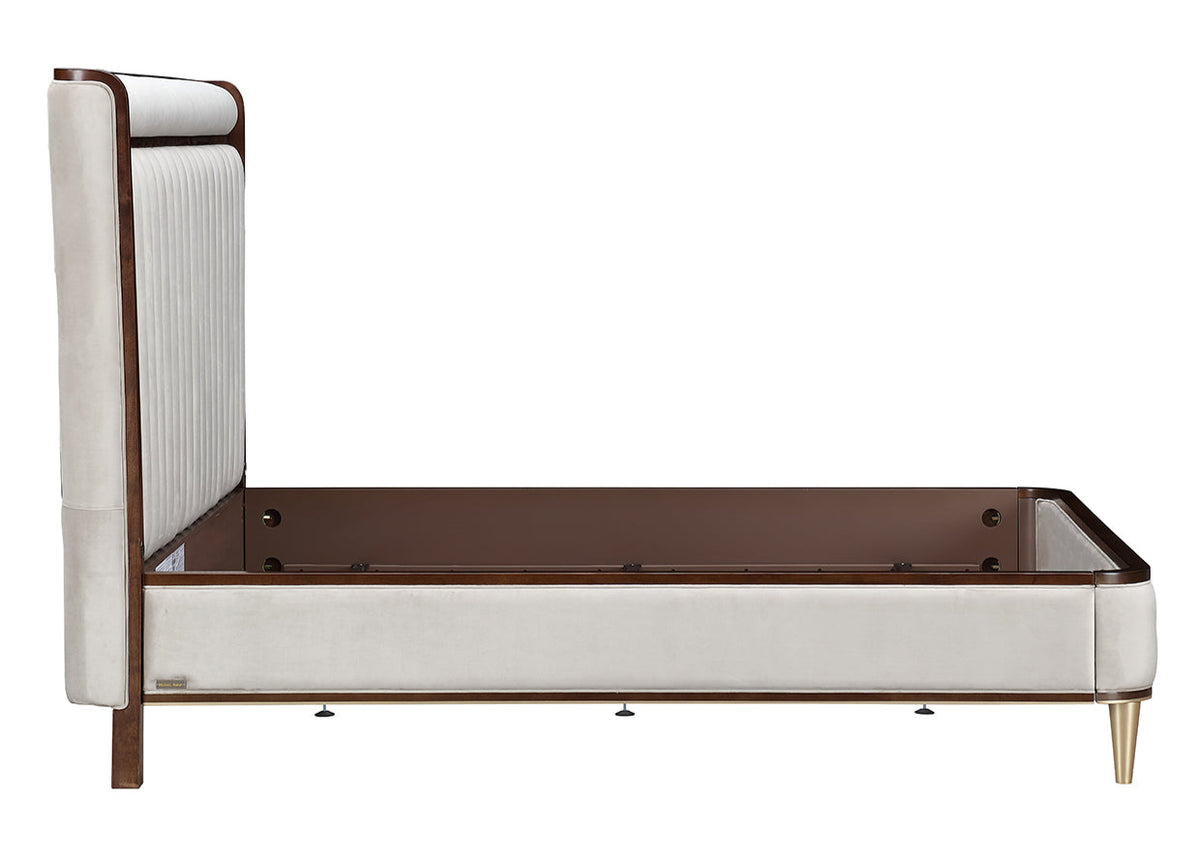 Houston Channel Upholstered Bed - MJM Furniture