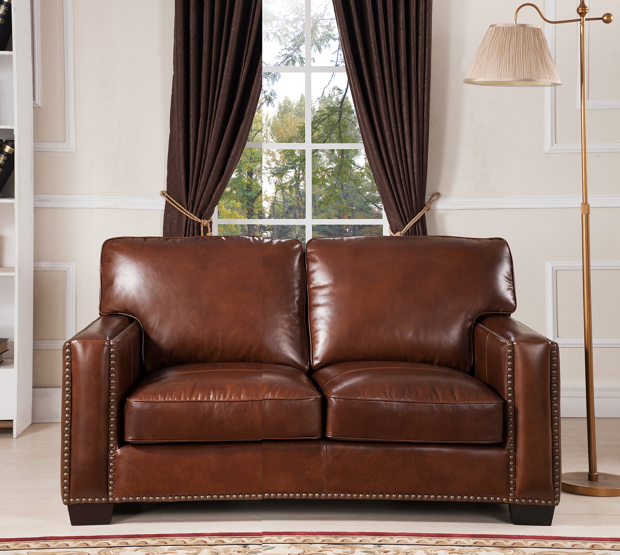 Chester Leather Loveseat - MJM Furniture