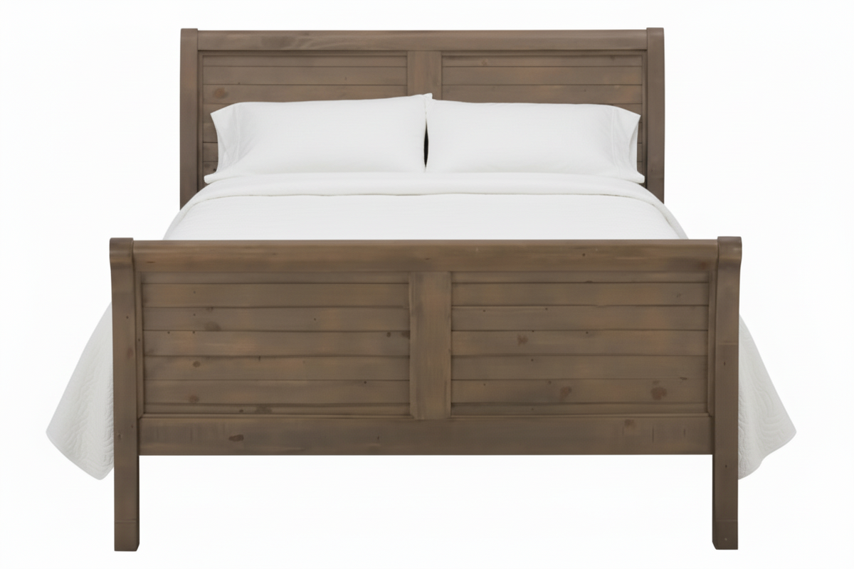 Slater Mill Pine King Sleigh Bed - MJM Furniture