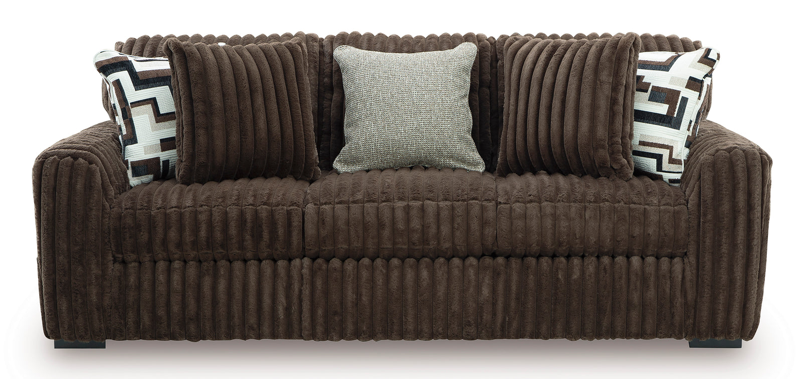 Midnight 98" Chocolate Sofa - MJM Furniture
