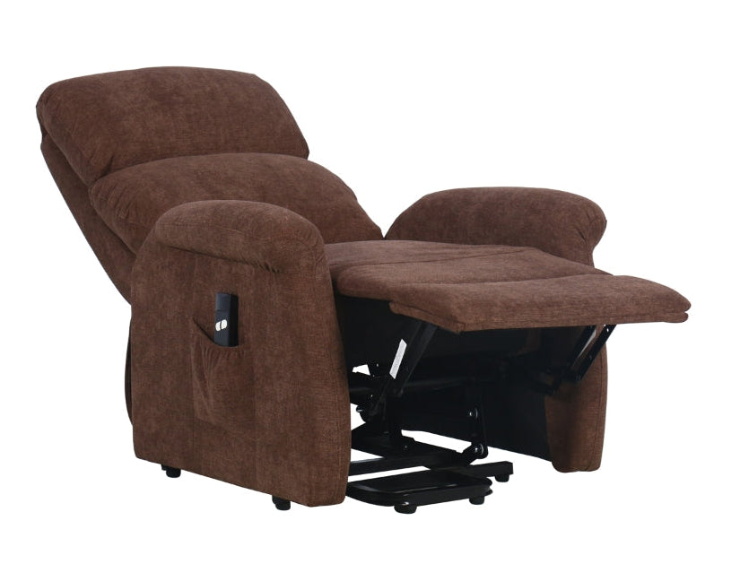 Elevated Brown Power Lift Chair - MJM Furniture