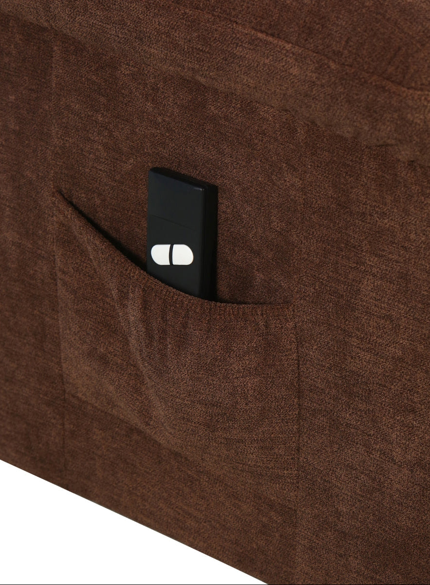 Elevated Brown Power Lift Chair - MJM Furniture