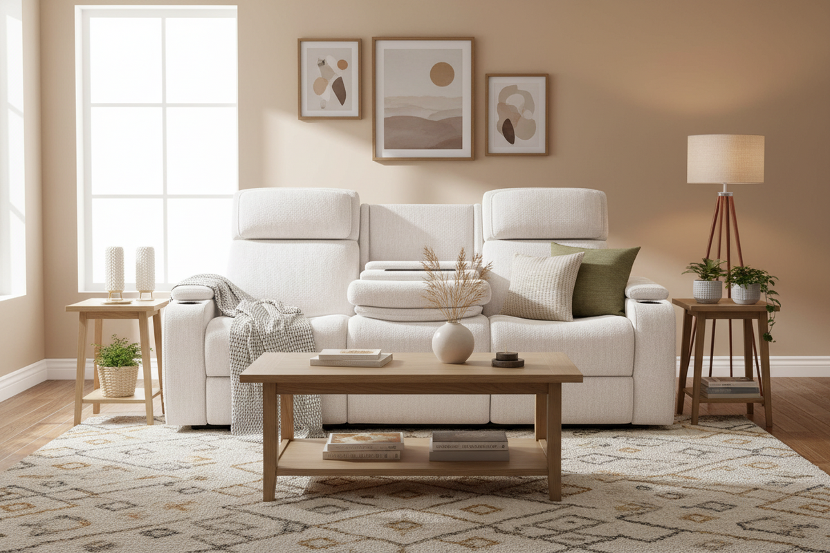 Anders Sand Zero Gravity Power Reclining Sofa - MJM Furniture