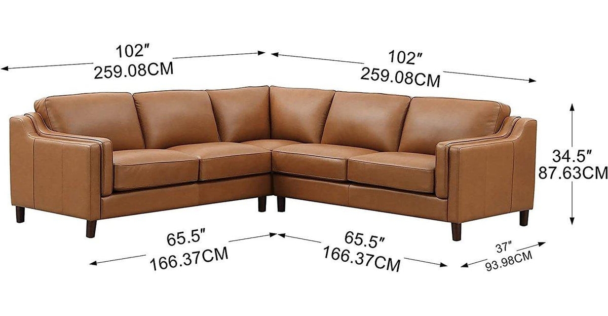 Bella Leather Sectional - MJM Furniture