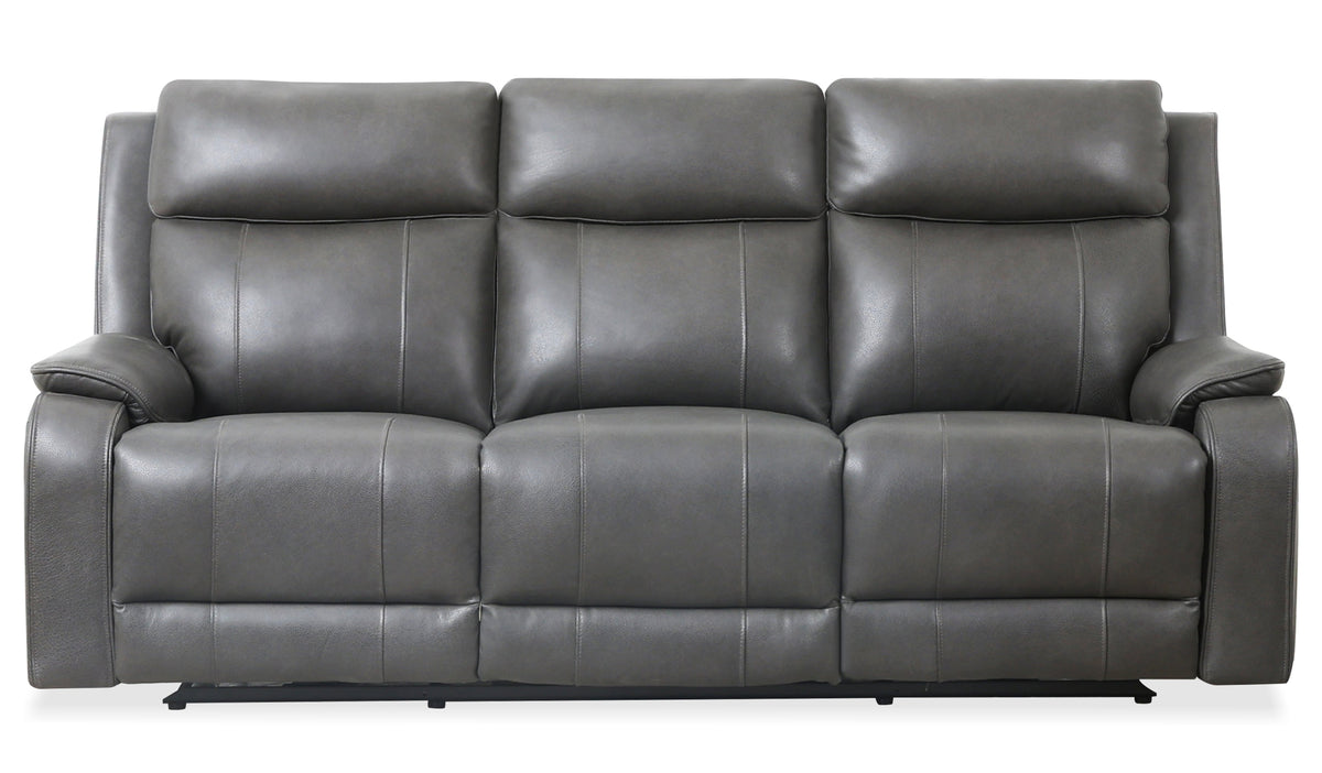 Bennett Charcoal 84" Power Reclining Sofa - MJM Furniture