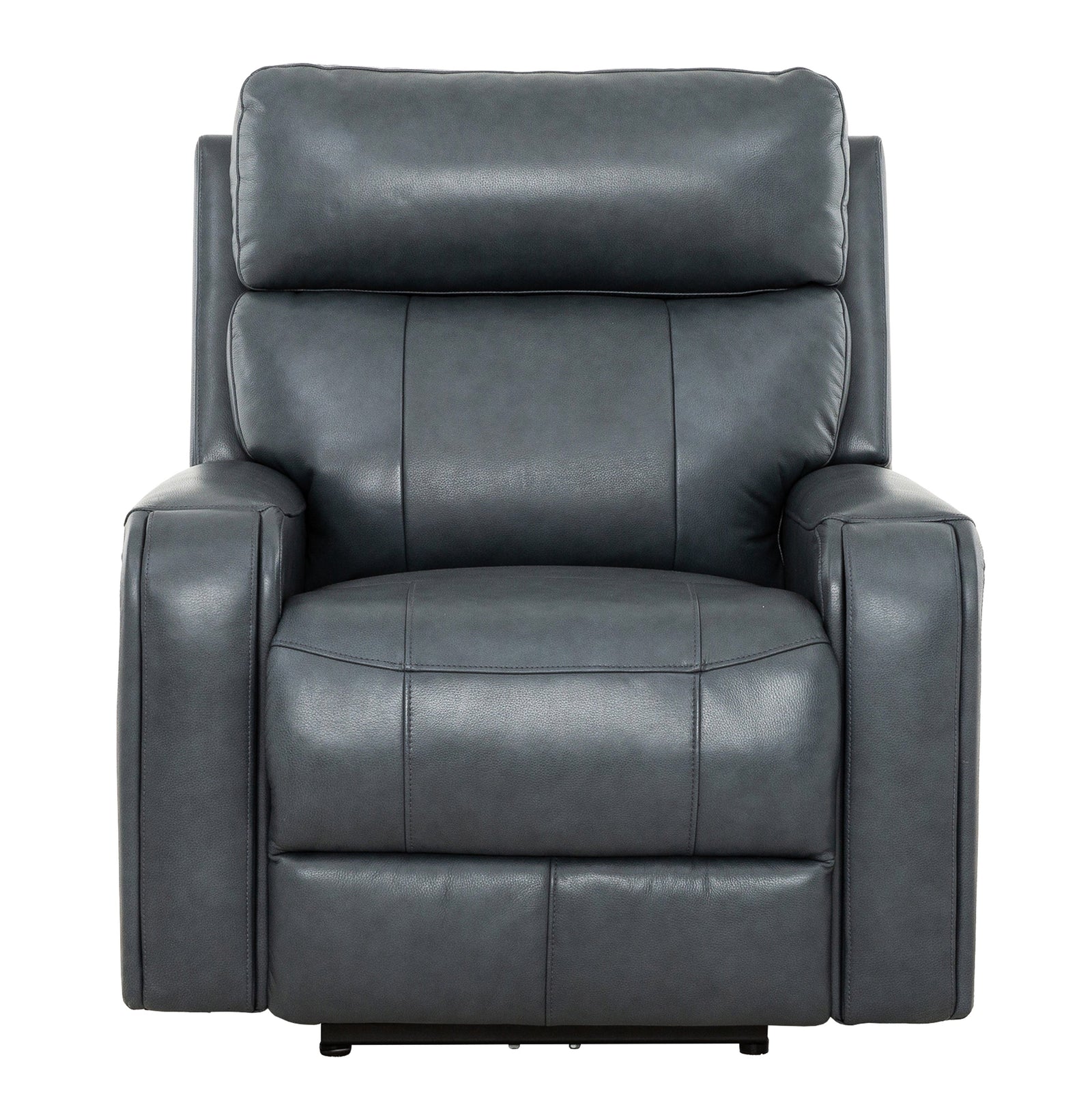 Brooks 37" Blue Leather Power Glider Reclining Chair - MJM Furniture