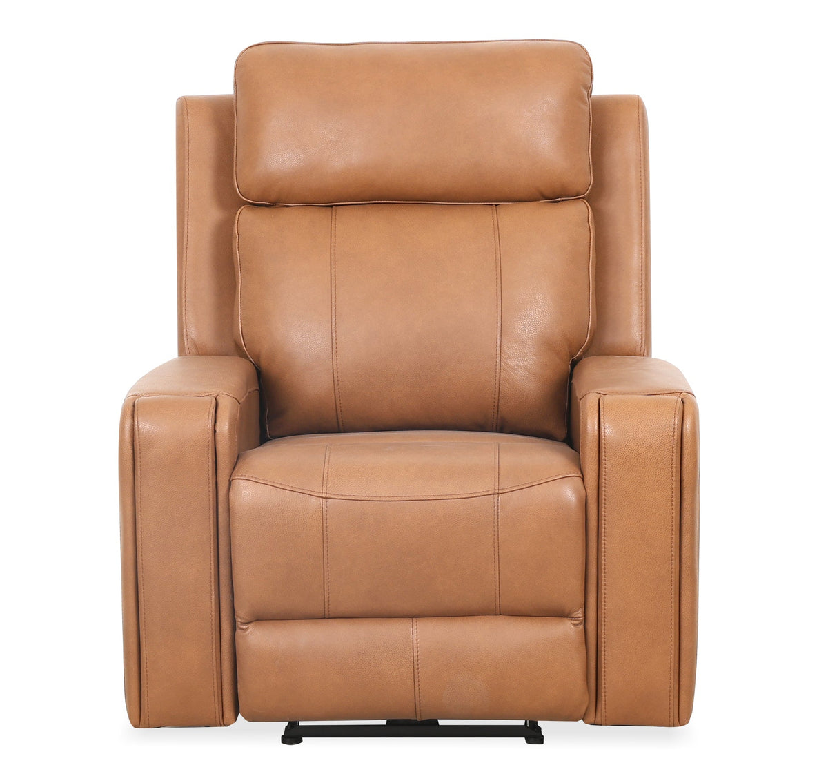 Brooks 37" Cognac Leather Power Glider Reclining Chair - MJM Furniture