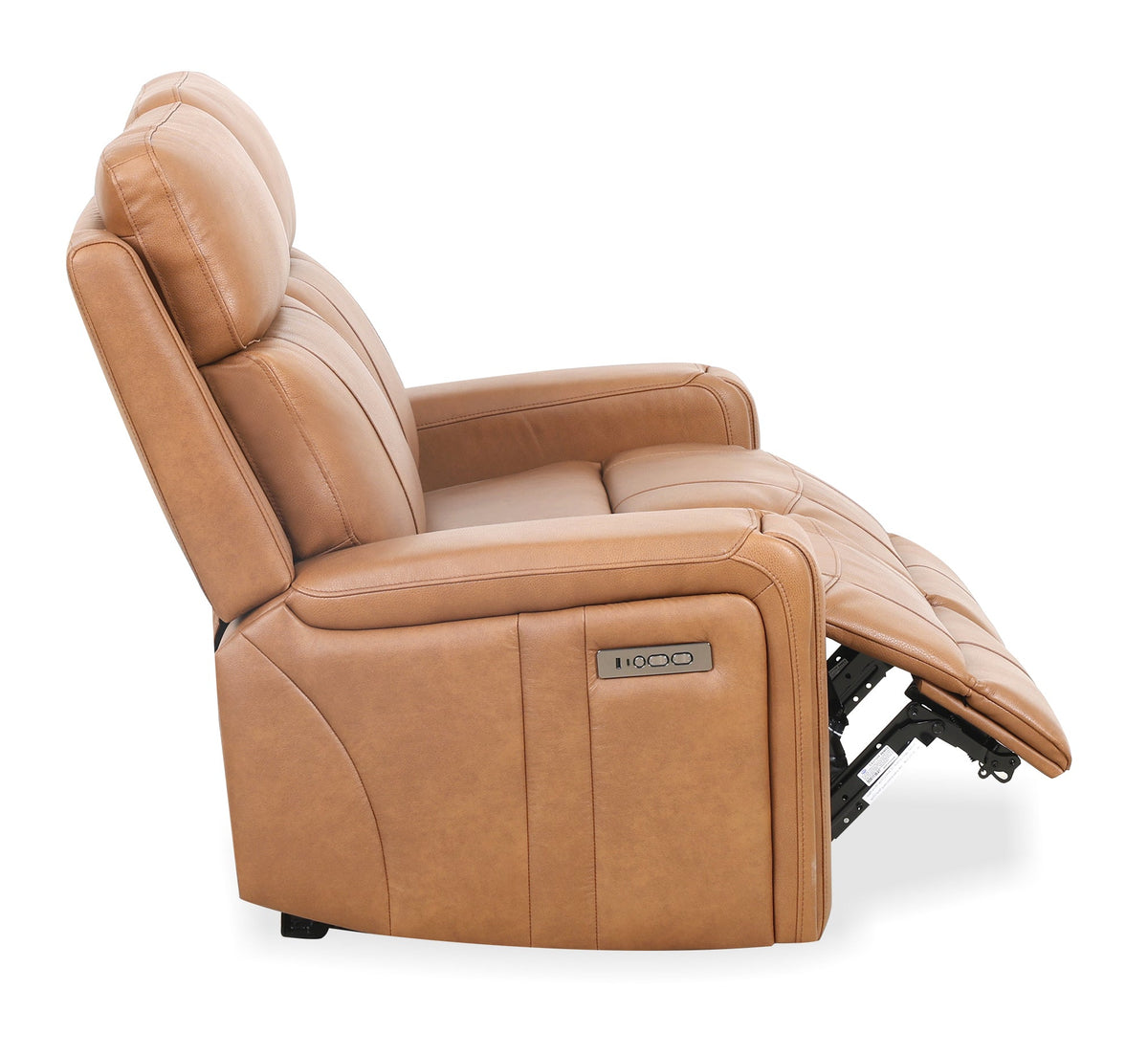 Brooks 78" Cognac Leather Power Reclining Sofa - MJM Furniture