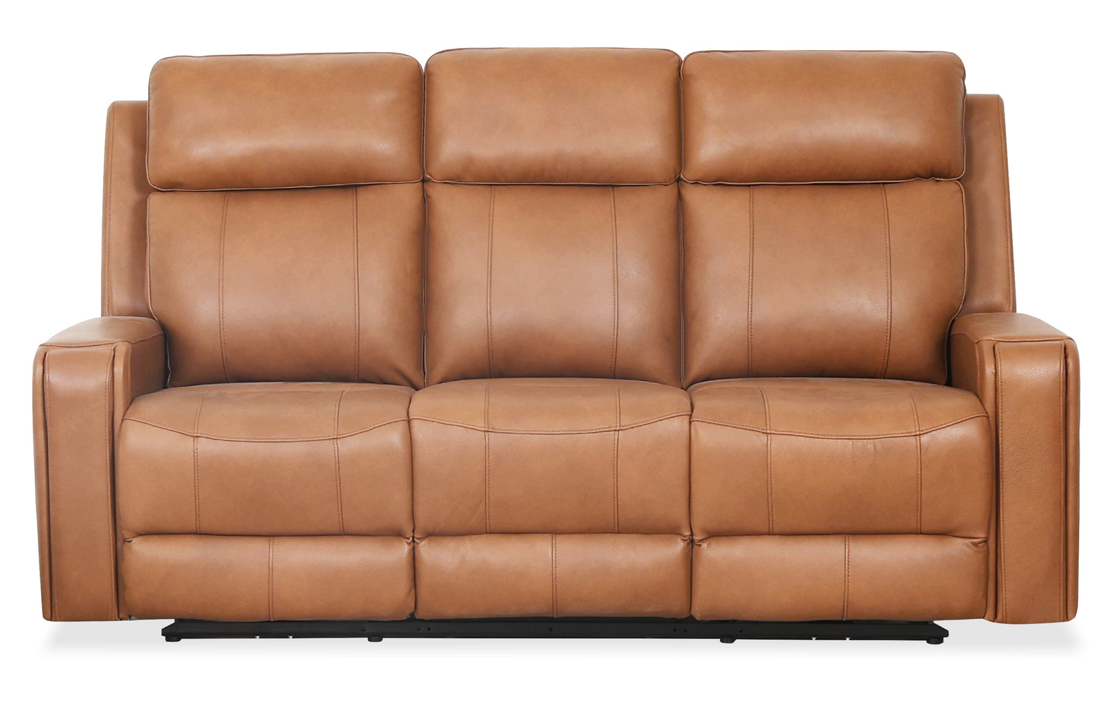 Brooks 78" Cognac Leather Power Reclining Sofa - MJM Furniture