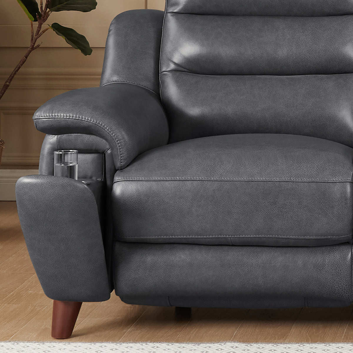 Dream Leather Power Reclining Sofa - MJM Furniture