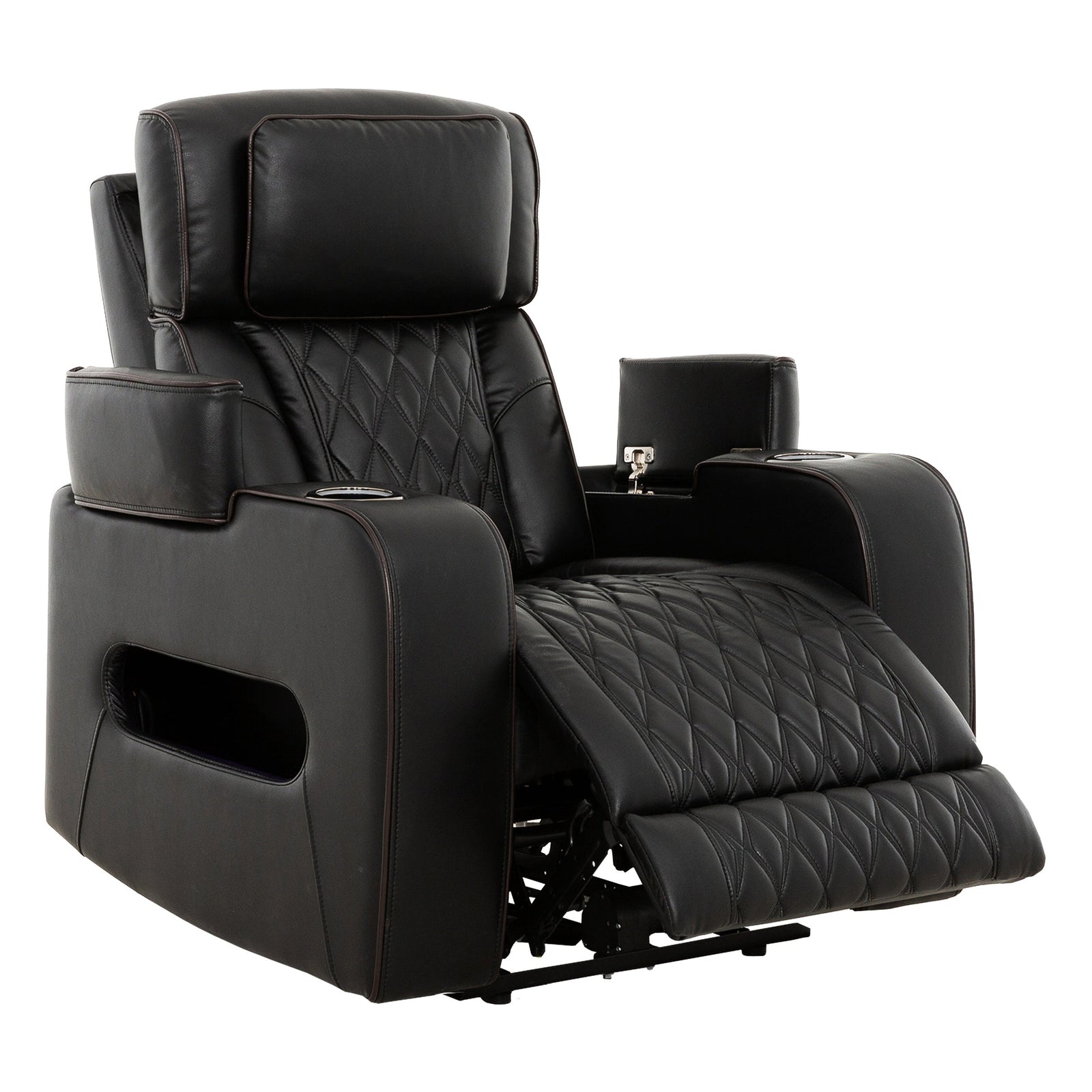 Emerson 37" Black Power Glider Reclining Chair - MJM Furniture