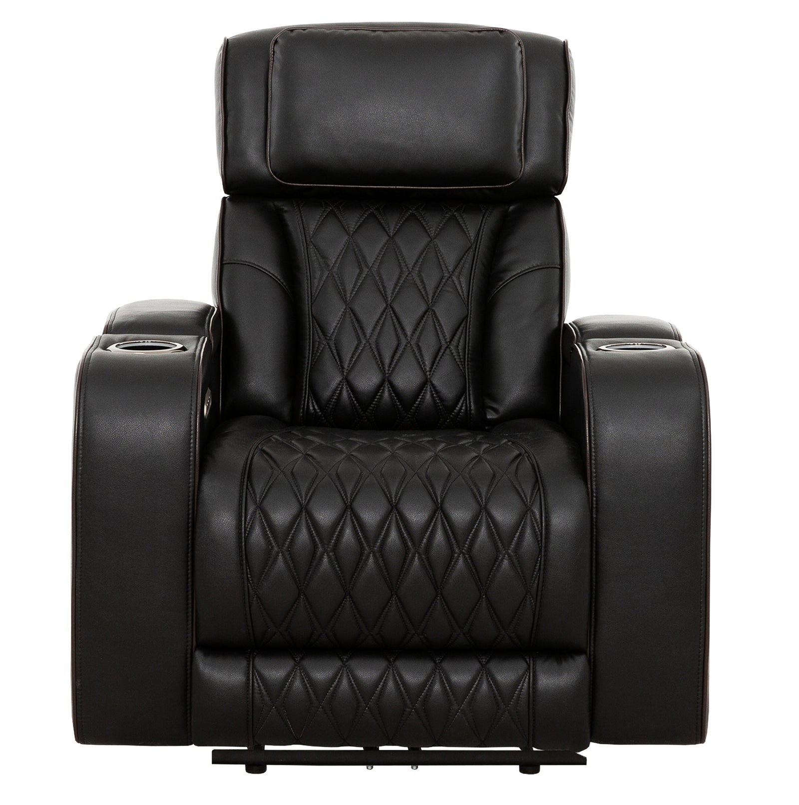Emerson 37" Black Power Glider Reclining Chair - MJM Furniture