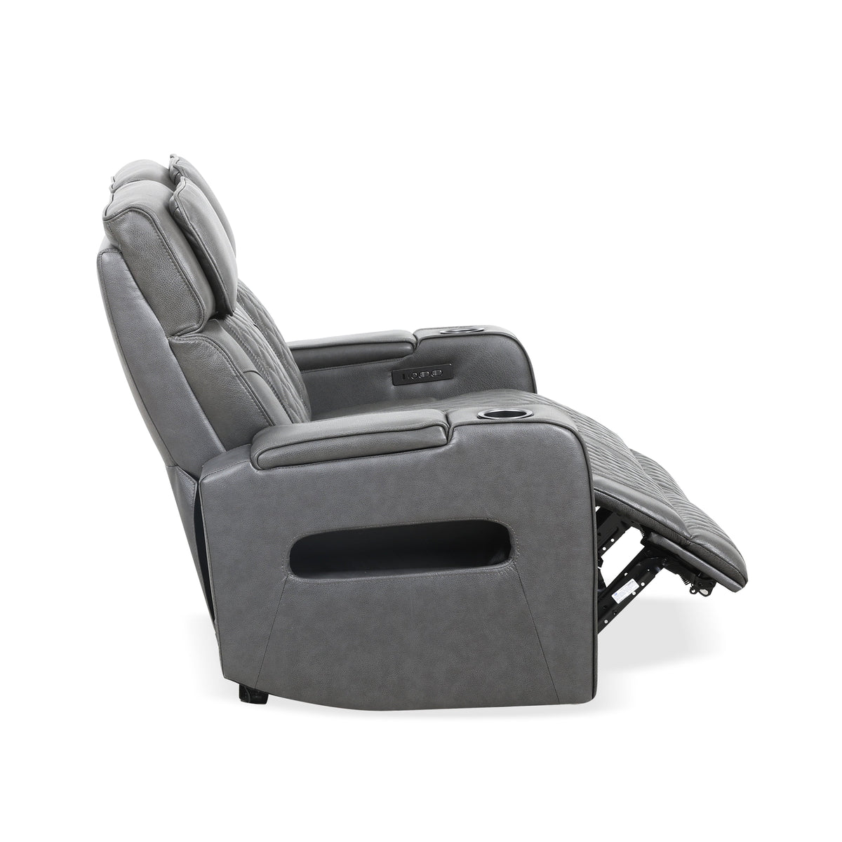 Emerson 58" Charcoal Power Reclining Loveseat - MJM Furniture
