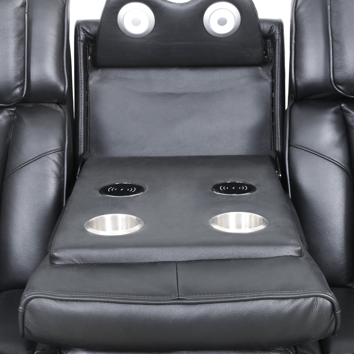 Emerson 78" Black Power Reclining Sofa - MJM Furniture