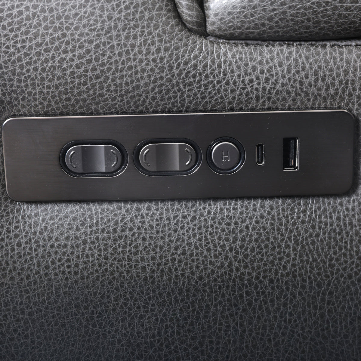 Emerson 58" Charcoal Power Reclining Loveseat - MJM Furniture