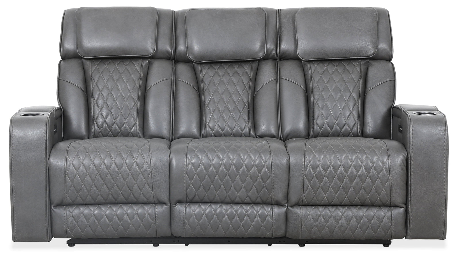 Emerson 78" Charcoal Power Reclining Sofa - MJM Furniture