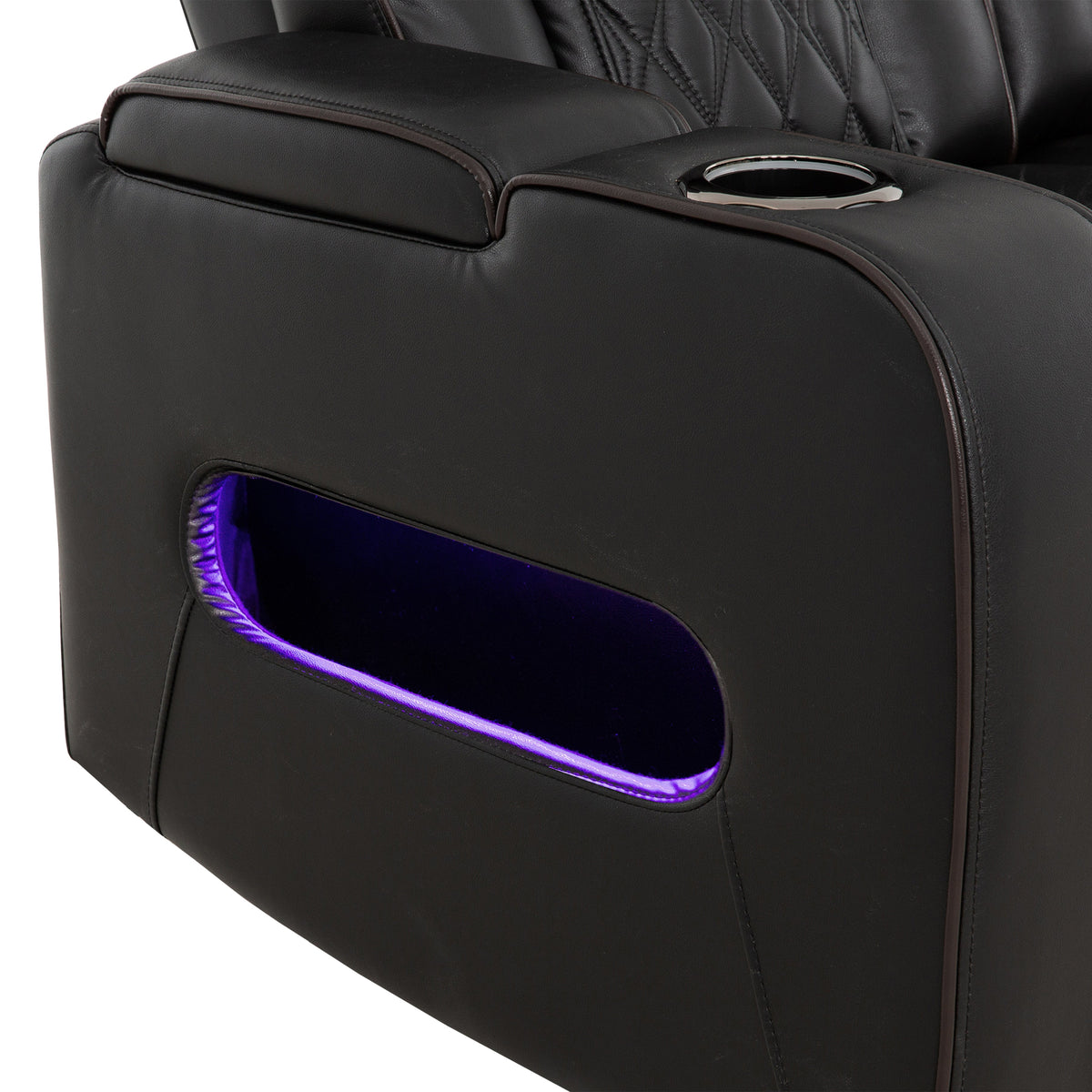 Emerson 37" Black Power Glider Reclining Chair - MJM Furniture