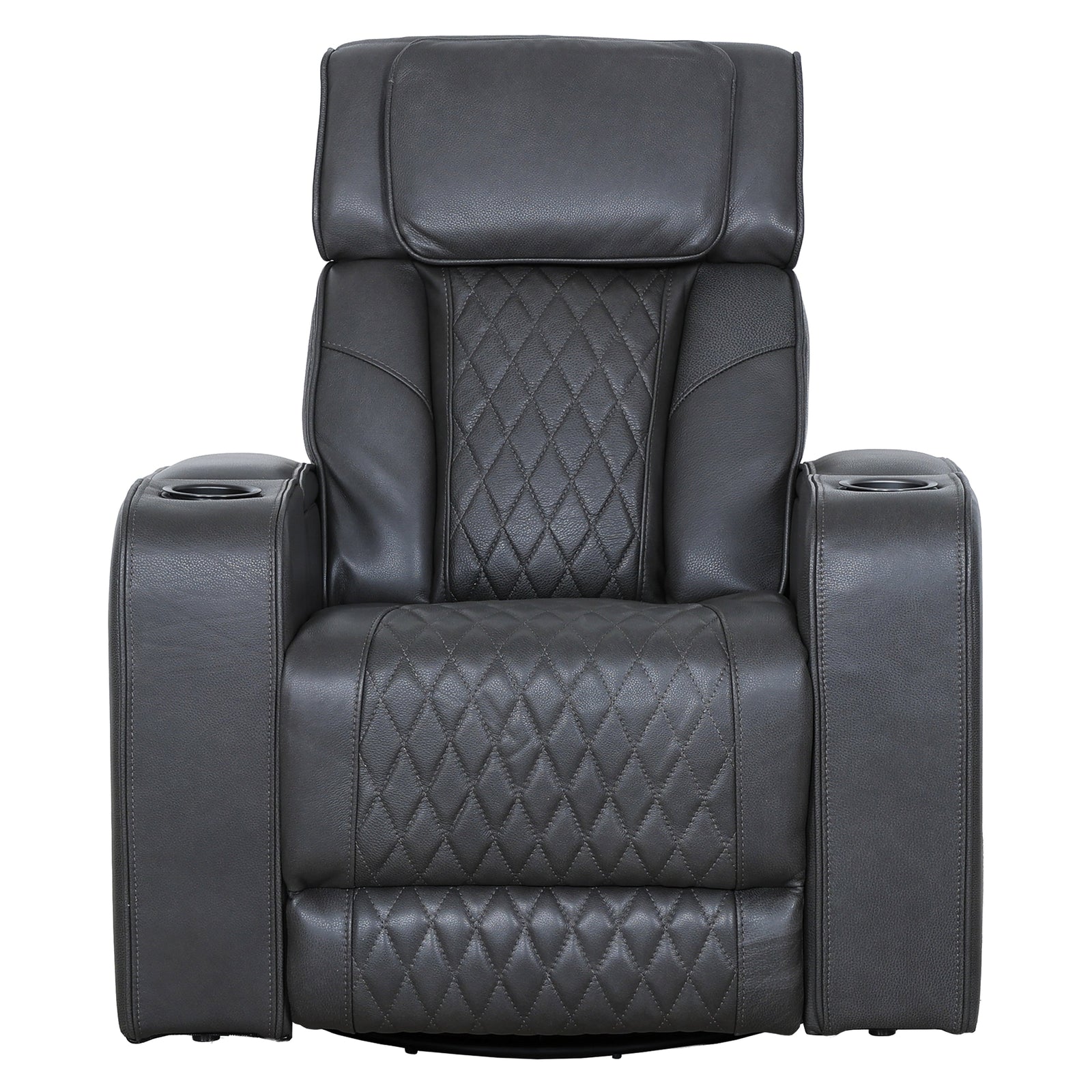 Emerson 37" Charcoal Power Glider Reclining Chair - MJM Furniture