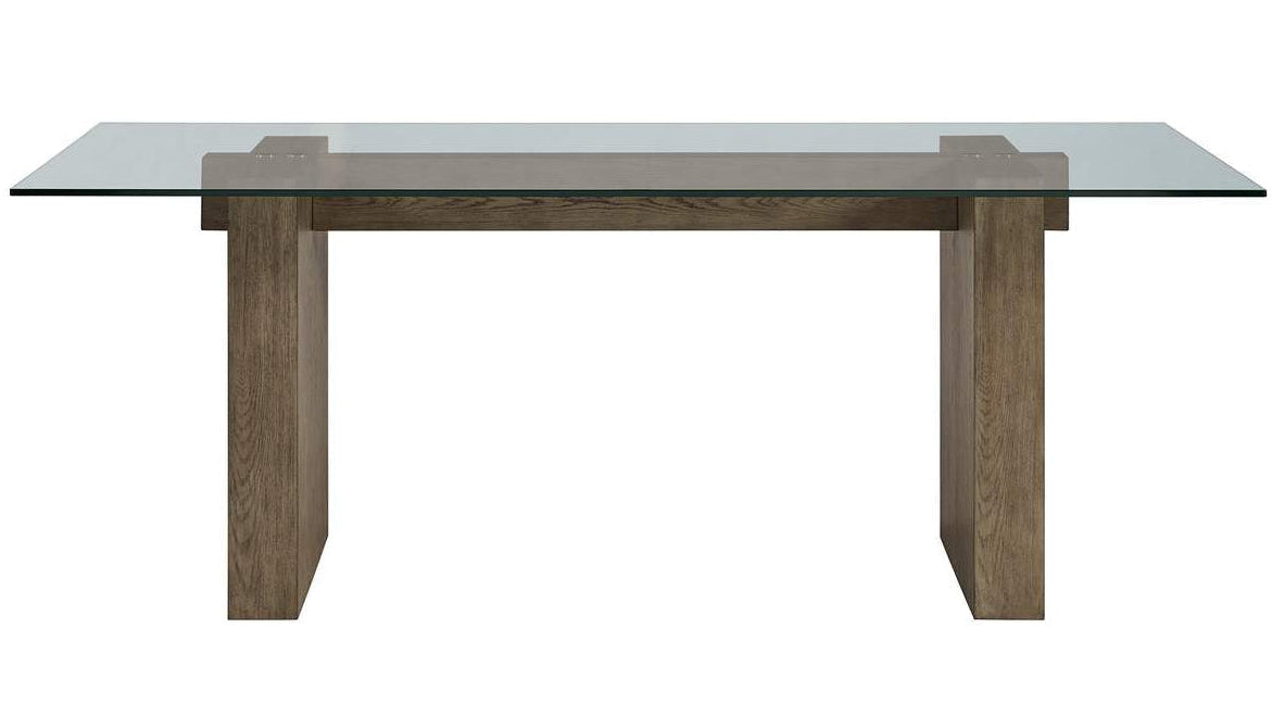 Conner 80” Natural Oak Double Pedestal Dining Table - MJM Furniture