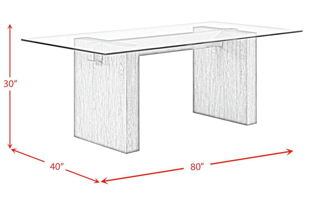 Conner 80” Natural Oak Double Pedestal Dining Table - MJM Furniture
