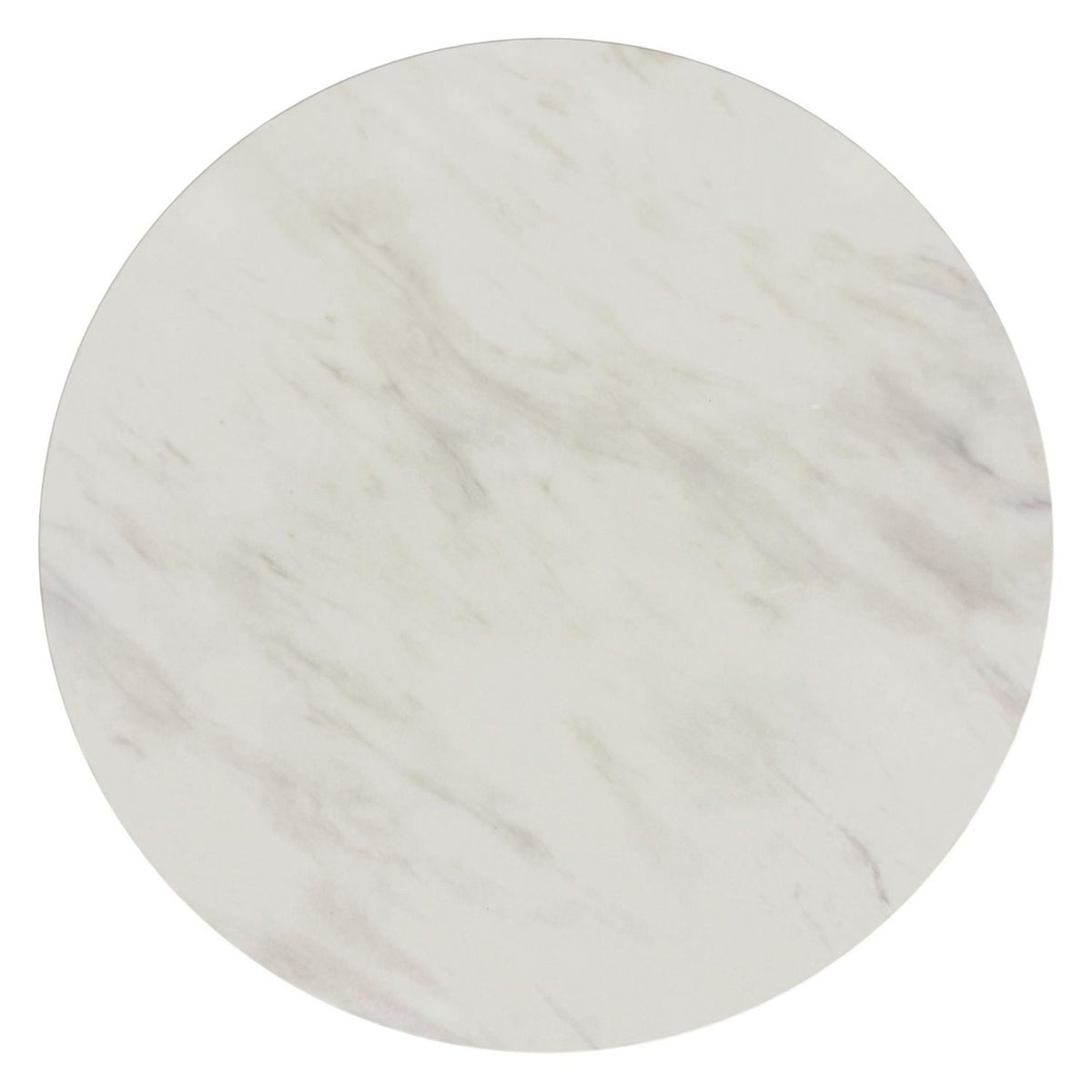 Quinn Natural Faux Marble Round Dining Table - MJM Furniture
