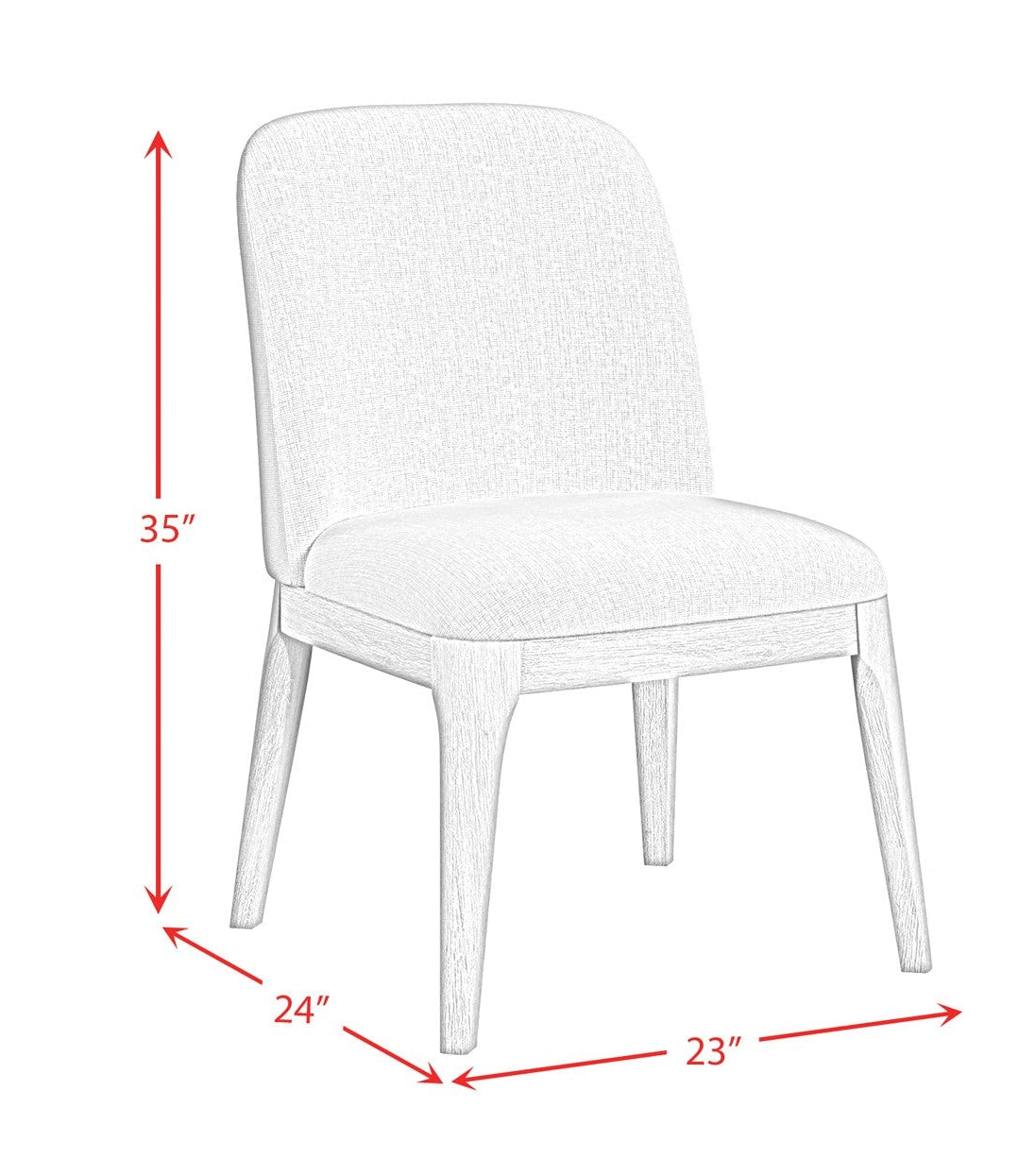 Aerin Black Upholstered Dining Chair