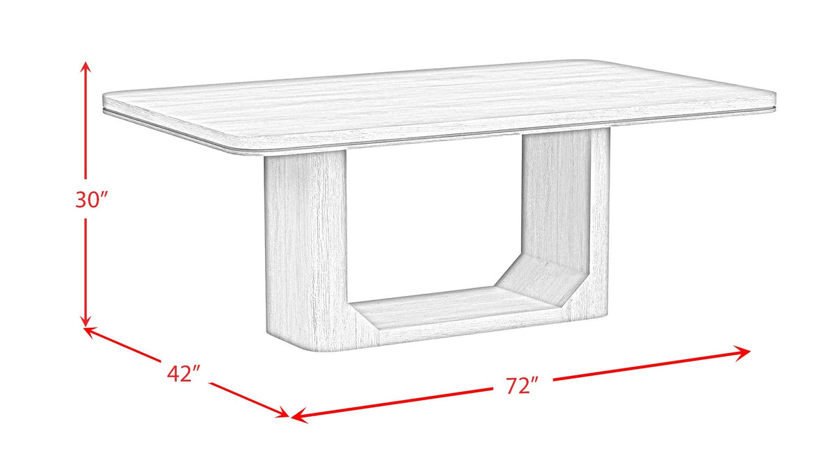Aerin 72" Black Dining Table