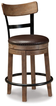 Pinnadel Swivel Barstool (Set of 2) - MJM Furniture