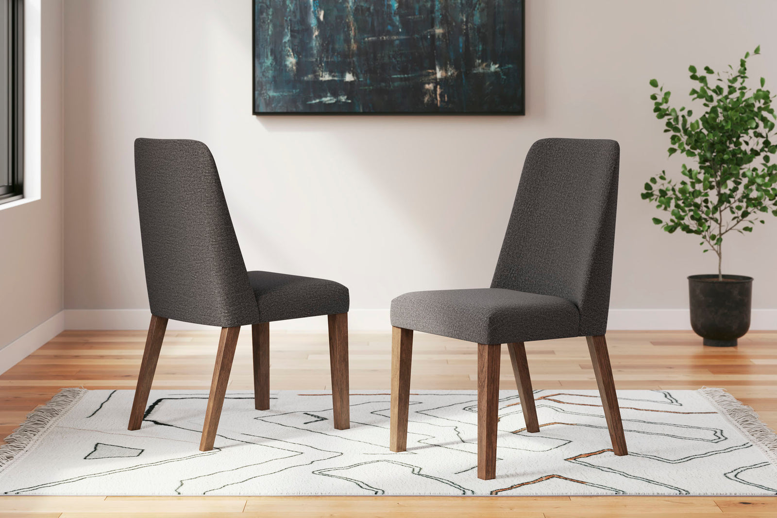 Lyncott Charcoal Dining Chair - MJM Furniture