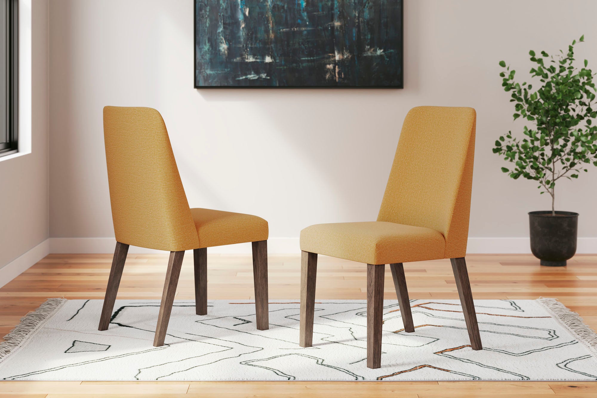 Lyncott Mustard Dining Chair - MJM Furniture