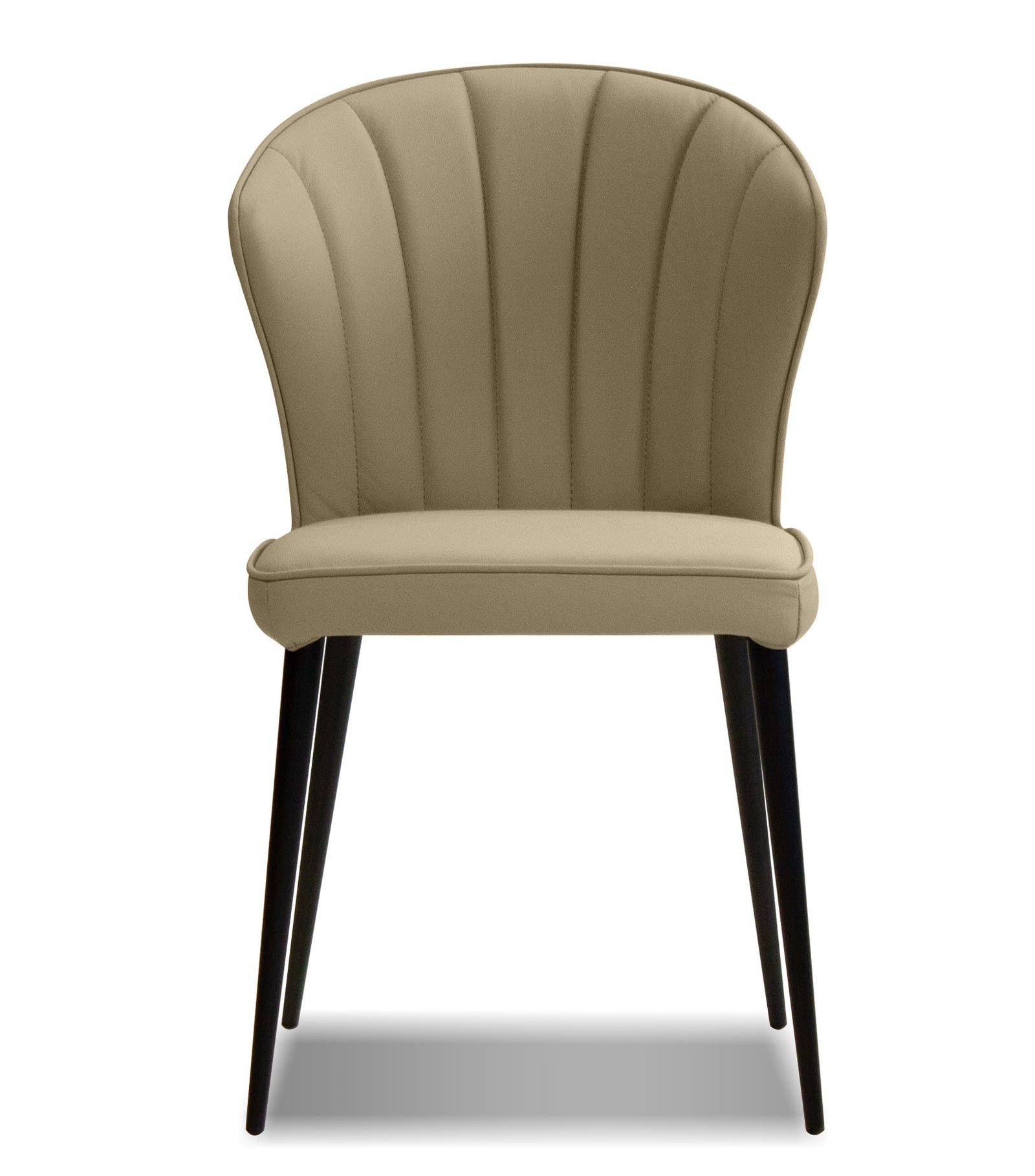Ariel Wheat Leather Dining Chair - MJM Furniture