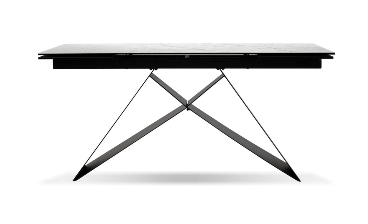 The W Carrera White Ceramic Extendable Dining Table - MJM Furniture