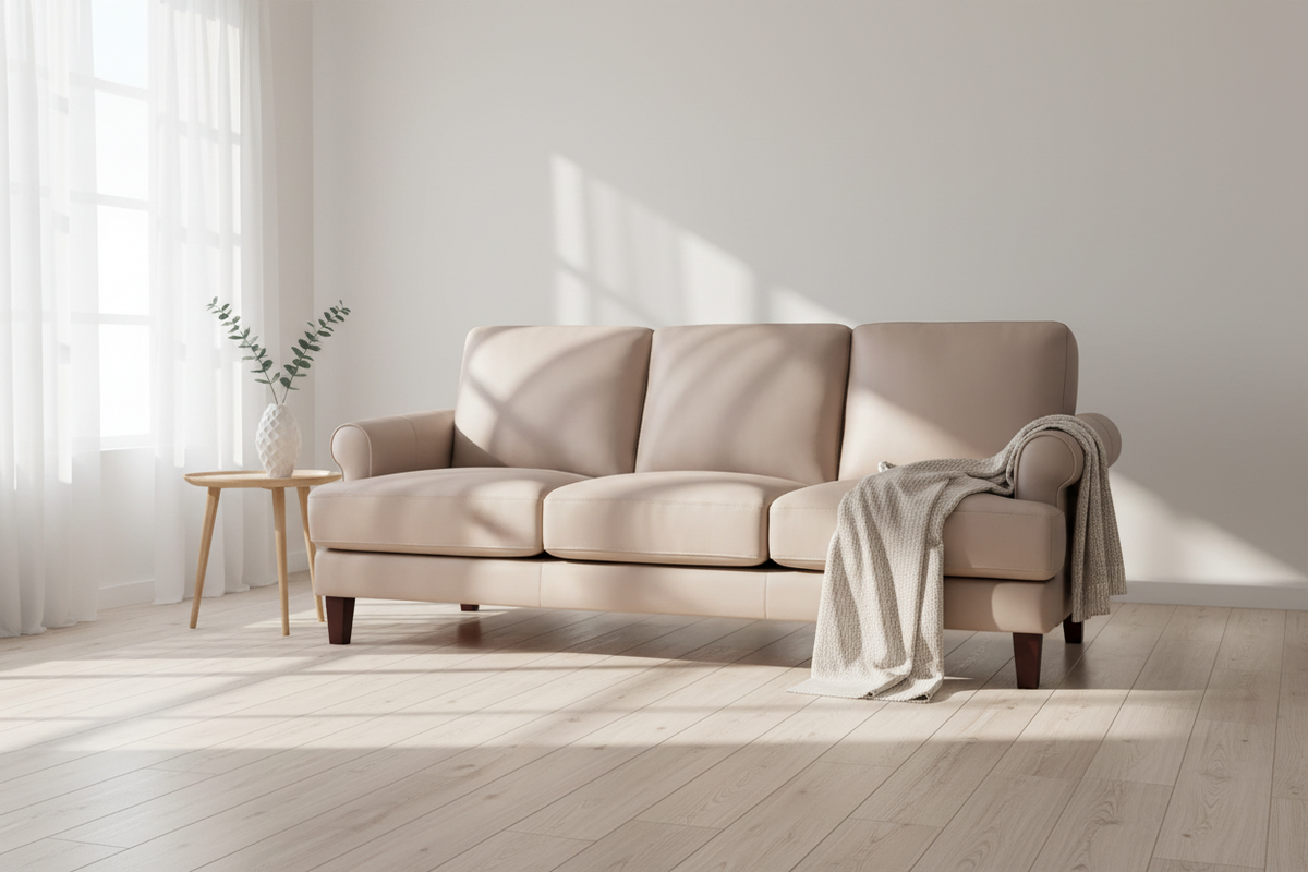 Dawn Leather Sofa - MJM Furniture